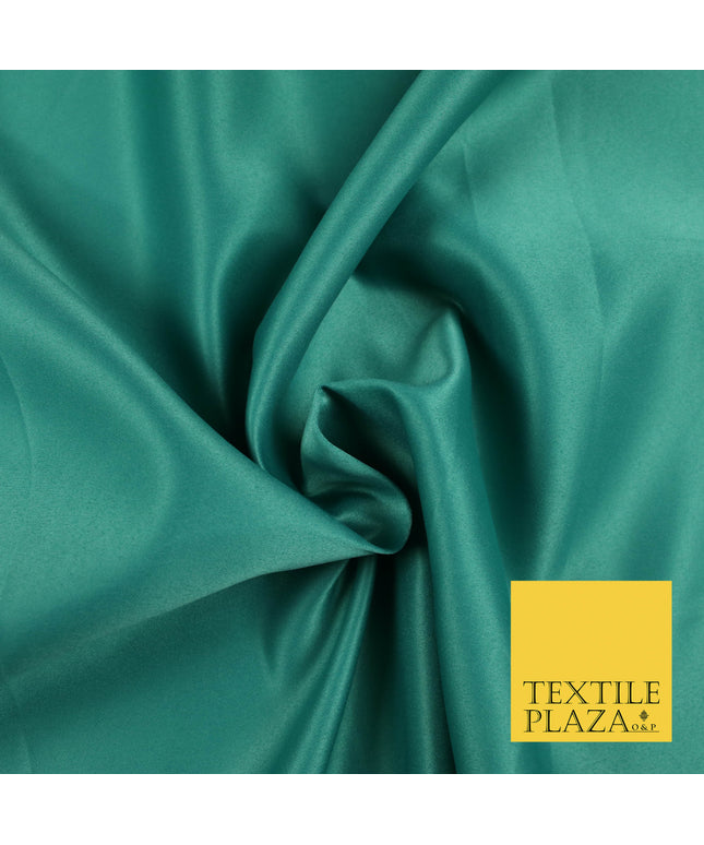 LIGHT JADE Luxury Plain Smooth Matt Duchess Satin Fabric Material Bridal Wedding Dress 58" 5639