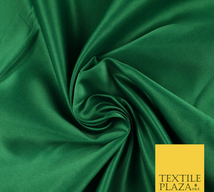 EMERALD GREEN Luxury Plain Smooth Matt Duchess Satin Fabric Material Bridal Wedding Dress 58" 5641