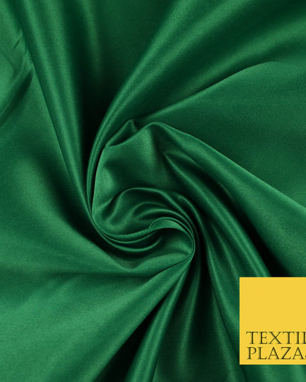 EMERALD GREEN Luxury Plain Smooth Matt Duchess Satin Fabric Material Bridal Wedding Dress 58" 5641