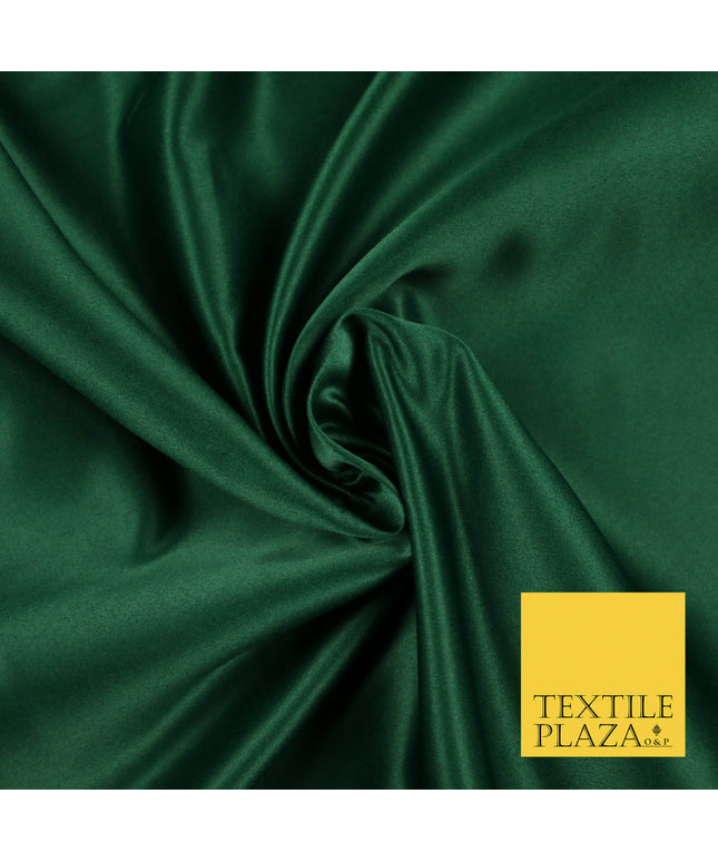 BOTTLE GREEN Luxury Plain Smooth Matt Duchess Satin Fabric Material Bridal Wedding Dress 58" 5643