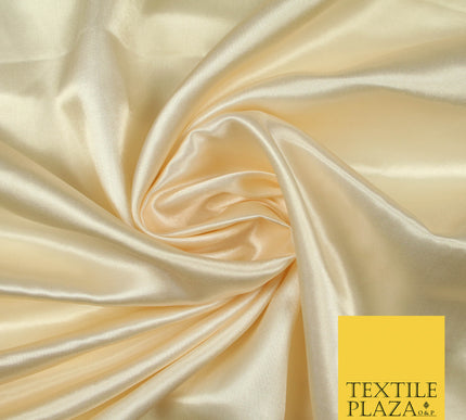 NUDE Luxury Plain Smooth Shiny Lightweight Poly Satin Fabric Dress Lining Material 58" 5653