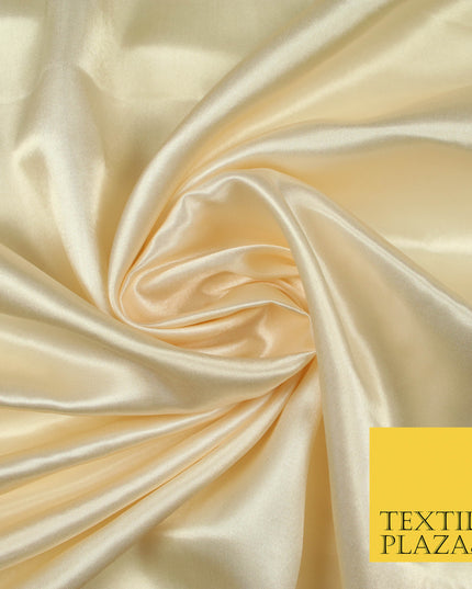 NUDE Luxury Plain Smooth Shiny Lightweight Poly Satin Fabric Dress Lining Material 58" 5653