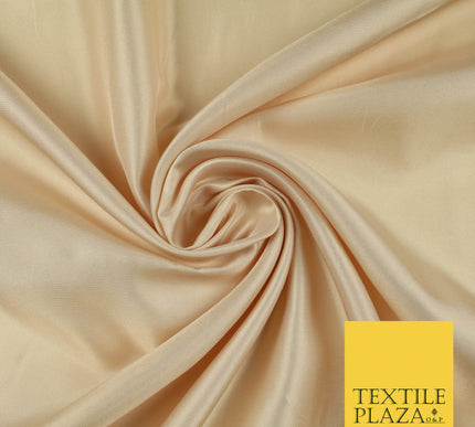 BLUSH Luxury Plain Smooth Shiny Lightweight Poly Satin Fabric Dress Lining Material 58" 5654