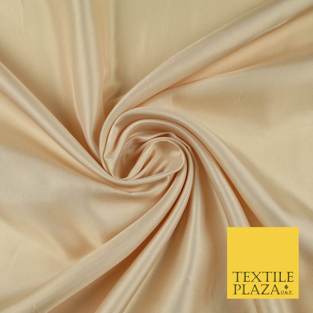 BLUSH Luxury Plain Smooth Shiny Lightweight Poly Satin Fabric Dress Lining Material 58" 5654