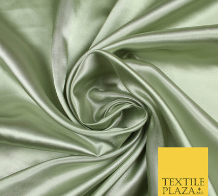 PEWTER GREY Luxury Plain Smooth Shiny Lightweight Poly Satin Fabric Dress Lining Material 58" 5658