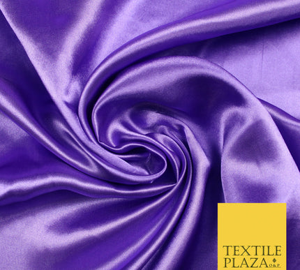 LIGHT PURPLE Luxury Plain Smooth Shiny Lightweight Poly Satin Fabric Dress Lining Material 58" 5694