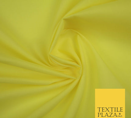 SUNSHINE YELLOW Premium Plain Polycotton Dyed Fabric Dress Craft Material 44" 3538