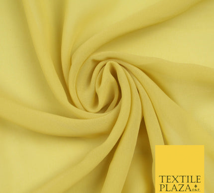 WARM GOLD Premium Plain Dyed Chiffon Fine Soft Georgette Sheer Dress Fabric 5748