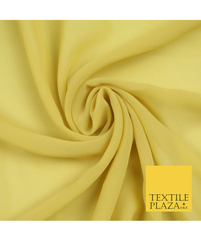 WARM GOLD Premium Plain Dyed Chiffon Fine Soft Georgette Sheer Dress Fabric 5748