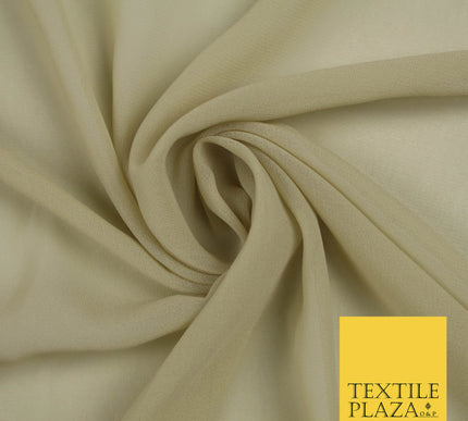 PEBBLE STONE Premium Plain Dyed Chiffon Fine Soft Georgette Sheer Dress Fabric 5754
