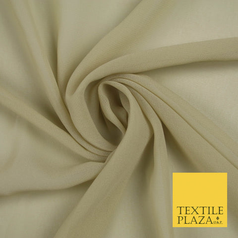 PEBBLE STONE Premium Plain Dyed Chiffon Fine Soft Georgette Sheer Dress Fabric 5754