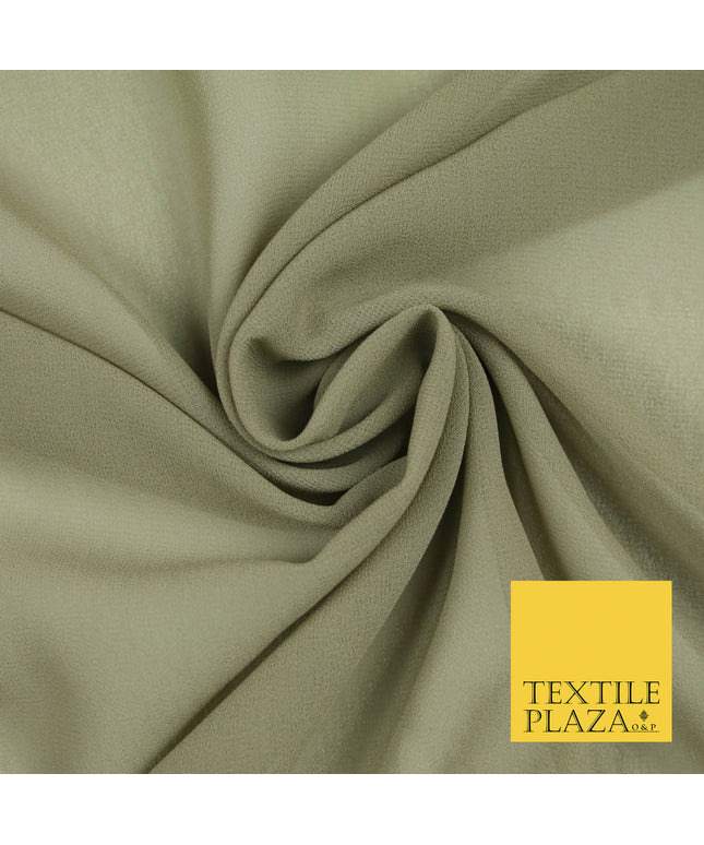 TAUPE Premium Plain Dyed Chiffon Fine Soft Georgette Sheer Dress Fabric 5757
