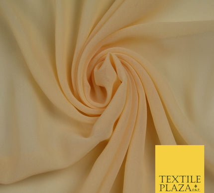 PEACH MELBA Premium Plain Dyed Chiffon Fine Soft Georgette Sheer Dress Fabric 5772