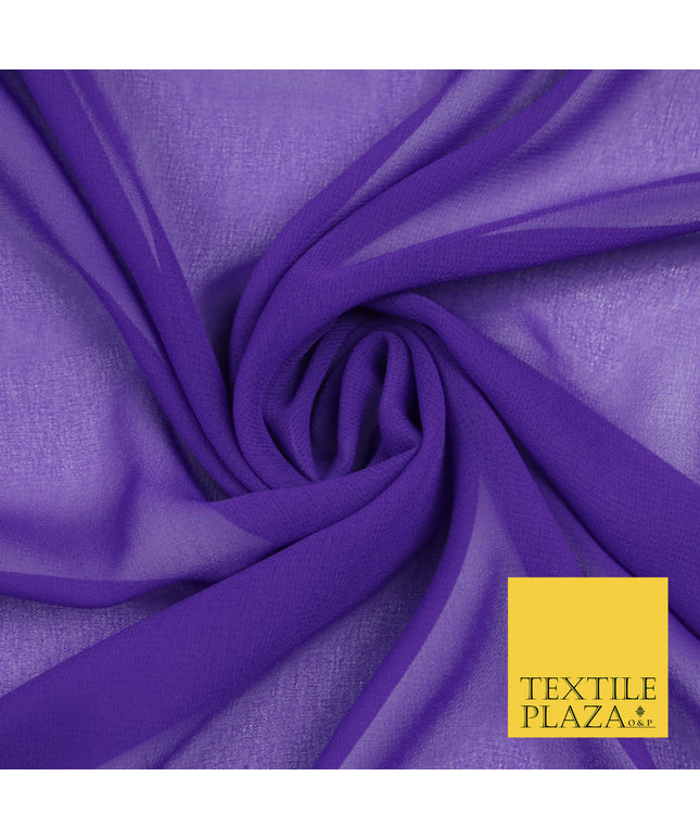 LIGHT PURPLE Premium Plain Dyed Chiffon Fine Soft Georgette Sheer Dress Fabric 5799