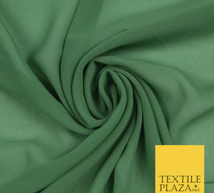 SAGE GREEN Premium Plain Dyed Chiffon Fine Soft Georgette Sheer Dress Fabric 5807