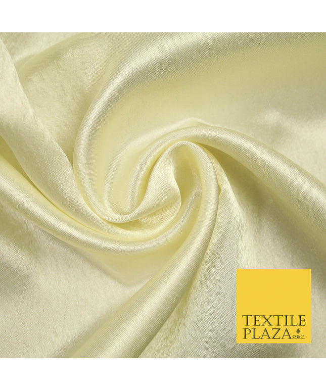 CREAM Plain Solid Crepe Back Satin Fabric Material Dress Bridal 58" 5873