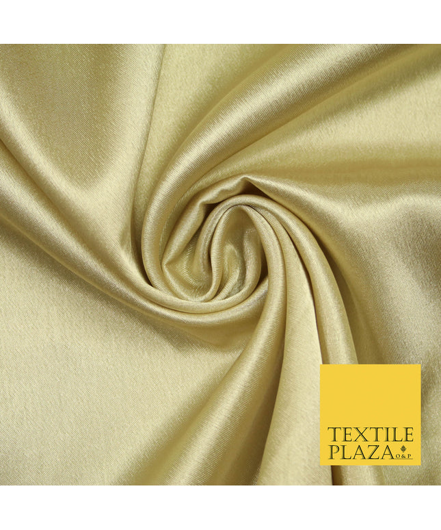 CHAMPAGNE GOLD Plain Solid Crepe Back Satin Fabric Material Dress Bridal 58" 5876