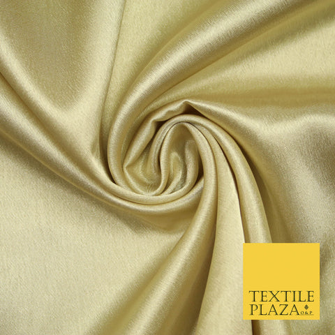 CHAMPAGNE GOLD Plain Solid Crepe Back Satin Fabric Material Dress Bridal 58" 5876