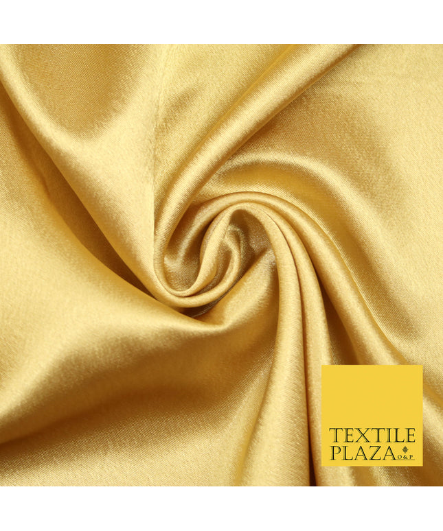 HONEY GOLD Plain Solid Crepe Back Satin Fabric Material Dress Bridal 58" 5878