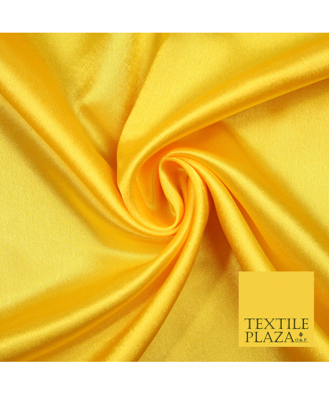 YELLOW Plain Solid Crepe Back Satin Fabric Material Dress Bridal 58" 5881