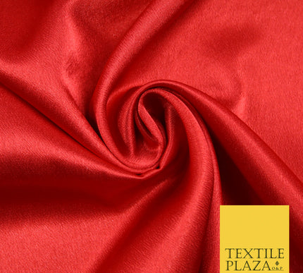 RED Plain Solid Crepe Back Satin Fabric Material Dress Bridal 58" 5885