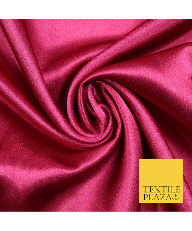 CRANBERRY PINK Plain Solid Crepe Back Satin Fabric Material Dress Bridal 58" 5888