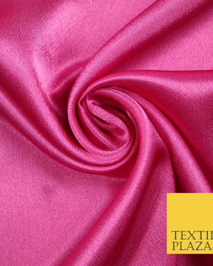 CANDY PINK Plain Solid Crepe Back Satin Fabric Material Dress Bridal 58" 5895