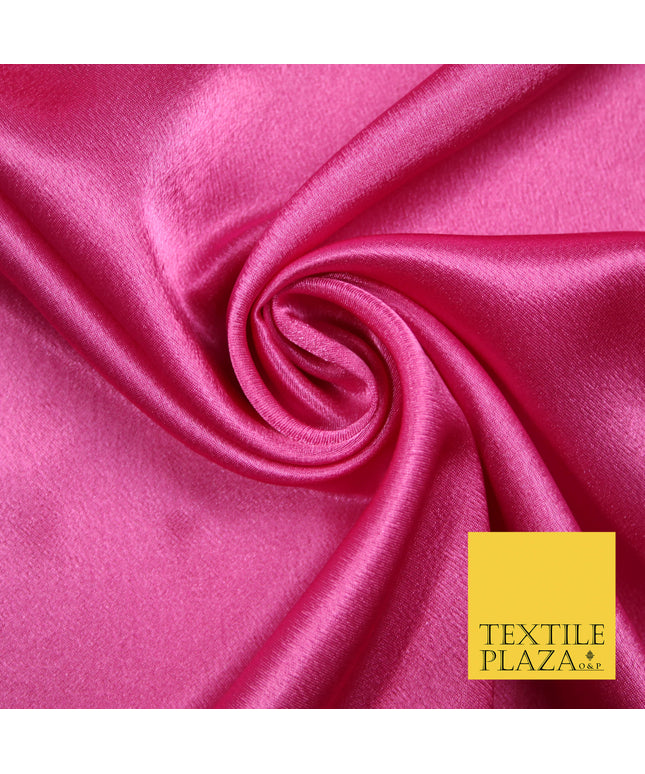 CANDY PINK Plain Solid Crepe Back Satin Fabric Material Dress Bridal 58" 5895