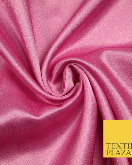 PINK Plain Solid Crepe Back Satin Fabric Material Dress Bridal 58" 5896