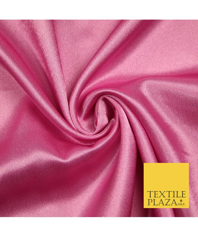 PINK Plain Solid Crepe Back Satin Fabric Material Dress Bridal 58" 5896