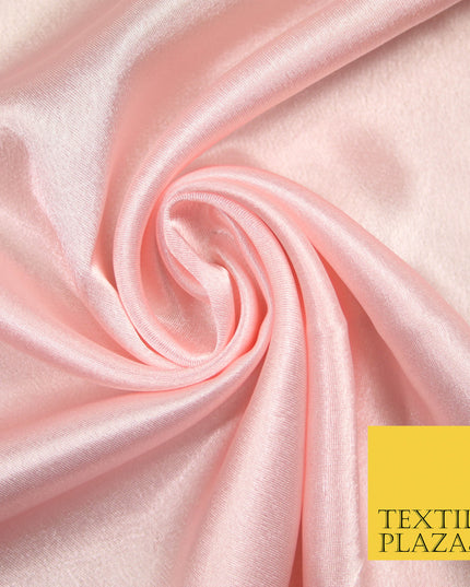 BABY PINK Plain Solid Crepe Back Satin Fabric Material Dress Bridal 58" 5901