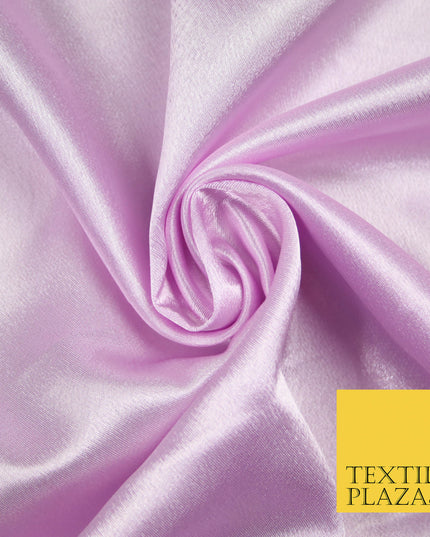 SOFT LILAC LAVENDER Plain Solid Crepe Back Satin Fabric Material Dress Bridal 58" 5903