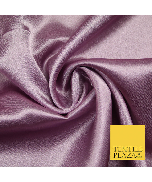 LILAC MAUVE Plain Solid Crepe Back Satin Fabric Material Dress Bridal 58" 5904
