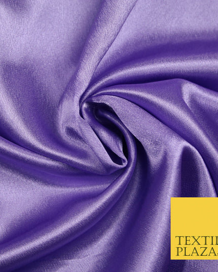 LILAC PURPLE Plain Solid Crepe Back Satin Fabric Material Dress Bridal 58" 5907