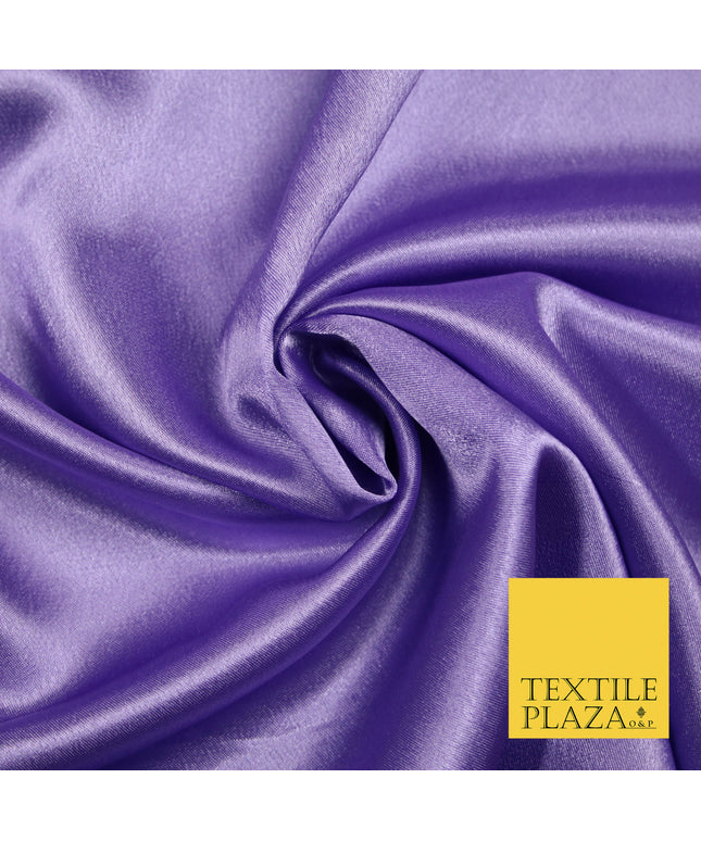 LILAC PURPLE Plain Solid Crepe Back Satin Fabric Material Dress Bridal 58" 5907