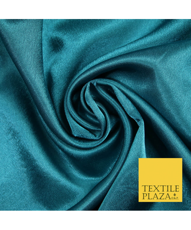 TEAL Plain Solid Crepe Back Satin Fabric Material Dress Bridal 58" 5915