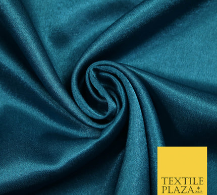 PETROL BLUE Plain Solid Crepe Back Satin Fabric Material Dress Bridal 58" 5916