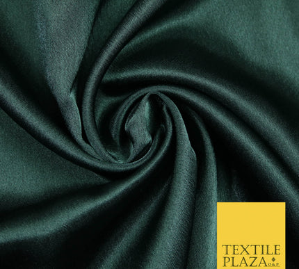 DARK GREEN BLACK Plain Solid Crepe Back Satin Fabric Material Dress Bridal 58" 5917