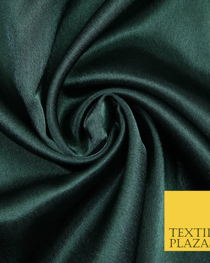 DARK GREEN BLACK Plain Solid Crepe Back Satin Fabric Material Dress Bridal 58" 5917