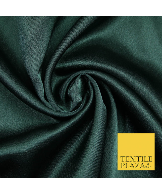 DARK GREEN BLACK Plain Solid Crepe Back Satin Fabric Material Dress Bridal 58" 5917