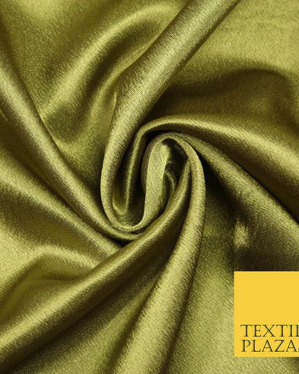 OLIVE GREEN Plain Solid Crepe Back Satin Fabric Material Dress Bridal 58" 5920