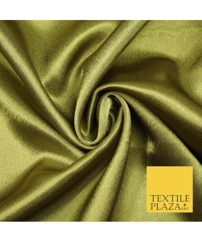 OLIVE GREEN Plain Solid Crepe Back Satin Fabric Material Dress Bridal 58" 5920