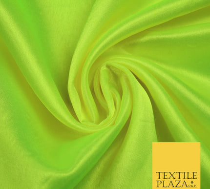 FLO GREEN YELLOW Plain Solid Crepe Back Satin Fabric Material Dress Bridal 58" 5922