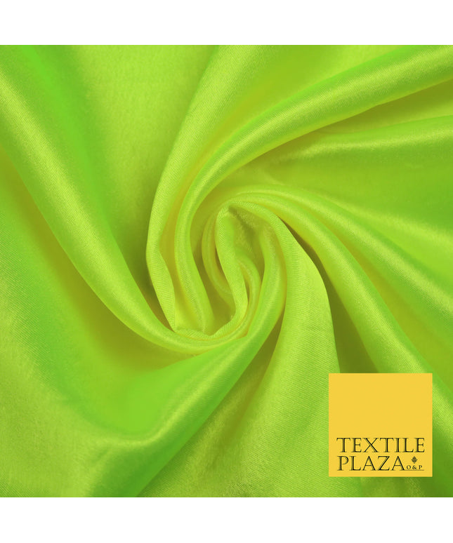 FLO GREEN YELLOW Plain Solid Crepe Back Satin Fabric Material Dress Bridal 58" 5922