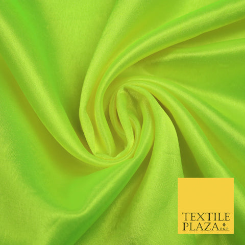 FLO GREEN YELLOW Plain Solid Crepe Back Satin Fabric Material Dress Bridal 58" 5922