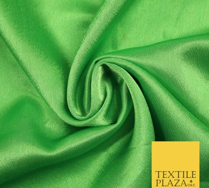 APPLE GREEN Plain Solid Crepe Back Satin Fabric Material Dress Bridal 58" 5925