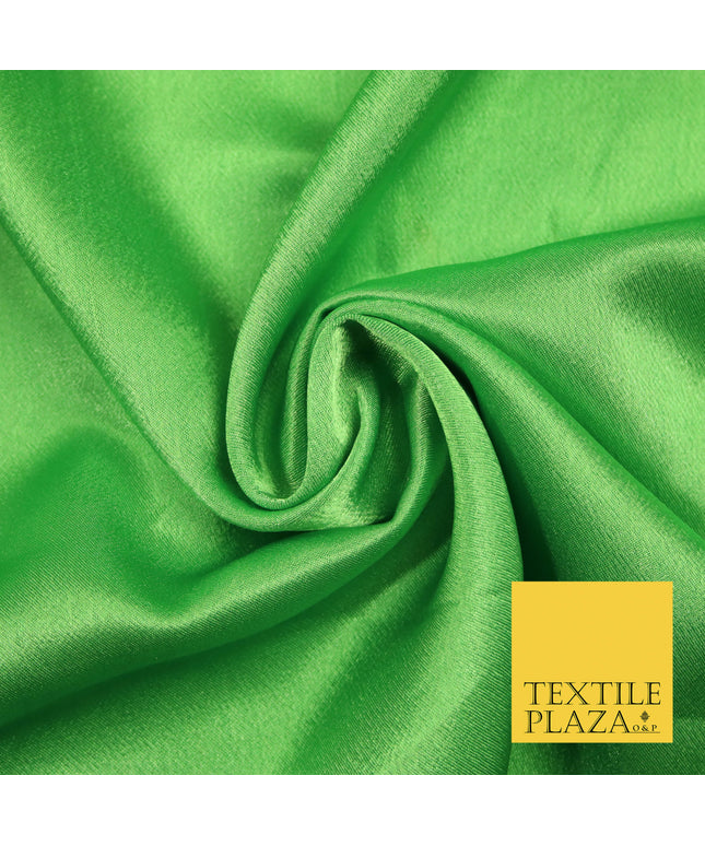 APPLE GREEN Plain Solid Crepe Back Satin Fabric Material Dress Bridal 58" 5925