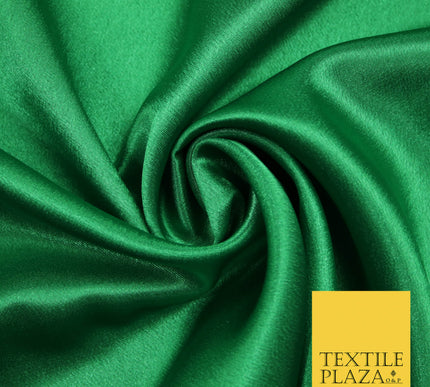 EMERALD GREEN Plain Solid Crepe Back Satin Fabric Material Dress Bridal 58" 5927