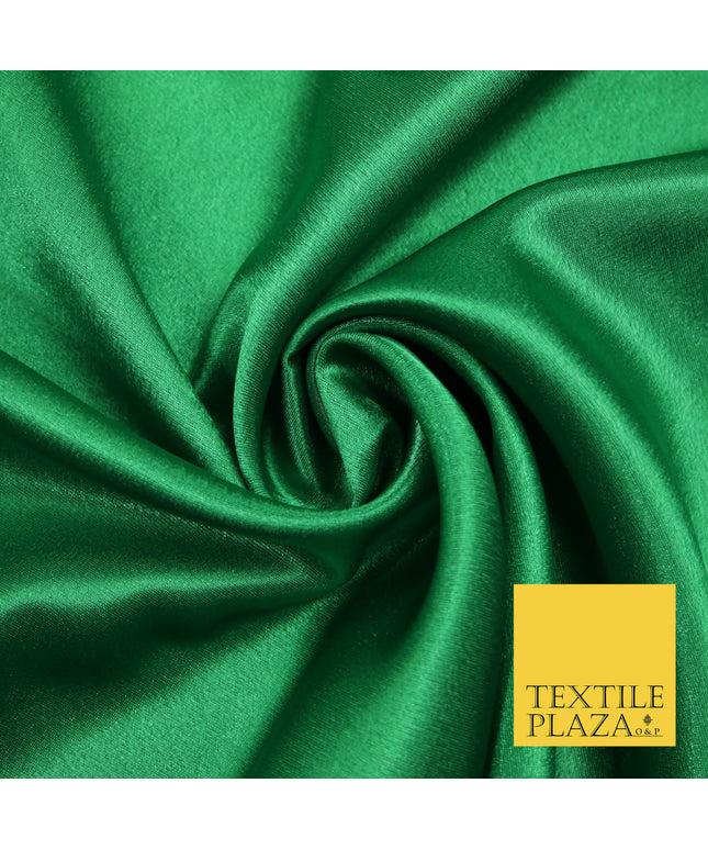 EMERALD GREEN Plain Solid Crepe Back Satin Fabric Material Dress Bridal 58" 5927