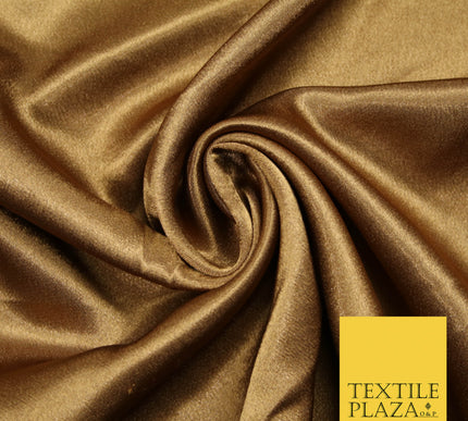 ANTIQUE BROWN Plain Solid Crepe Back Satin Fabric Material Dress Bridal 58" 5929